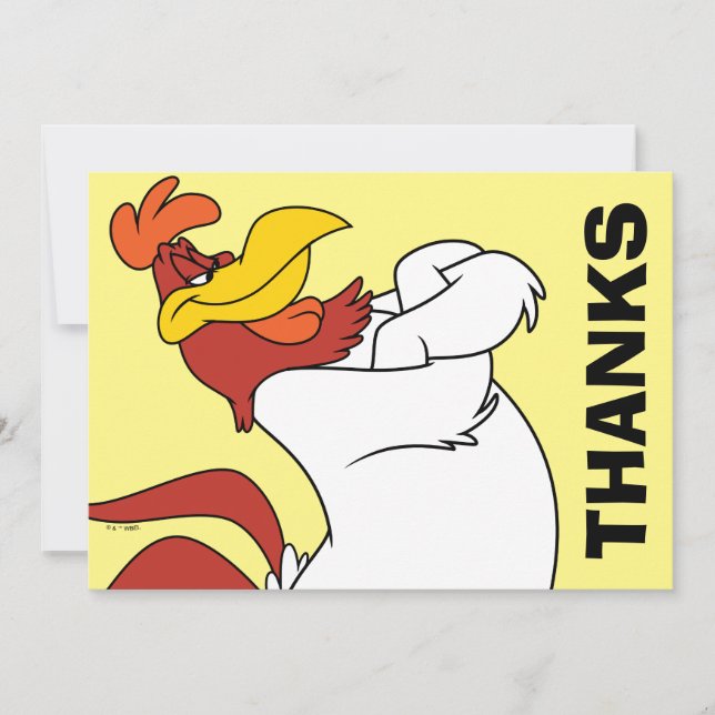 Cartão Foghorn Leghorn Arms Crossed (Frente)