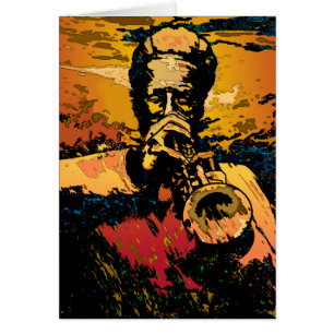 Cartão Fogo da trombeta