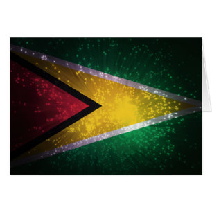 Cartão Fogo-de-artifício; Bandeira de Guyana