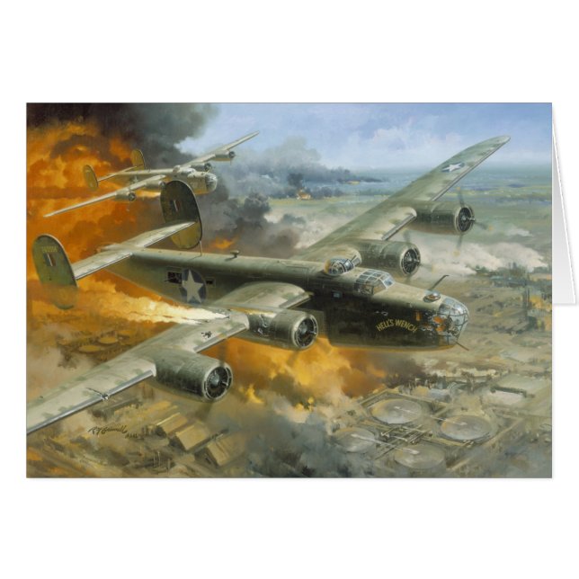 Cartão Fogo sobre Ploesti (Frente horizontal)