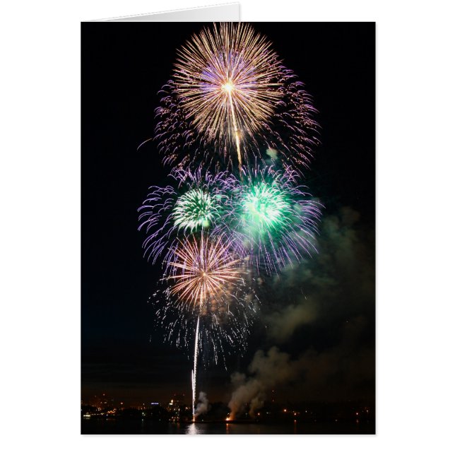 Cartão Fogos-de-artifício (Frente)