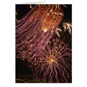 Cartão Fogos-de-artifício 3 de Dominica
