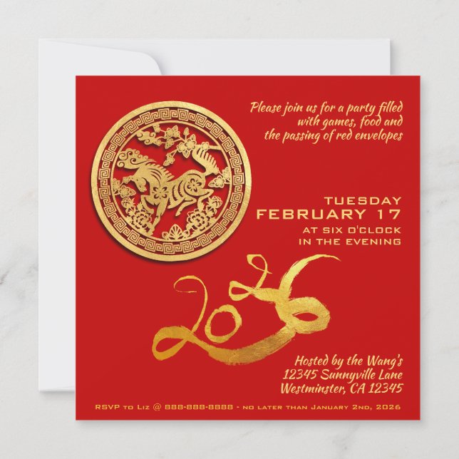 Cartão Fogos de artifício chineses tradicionais Ano SqC01 (Verso)