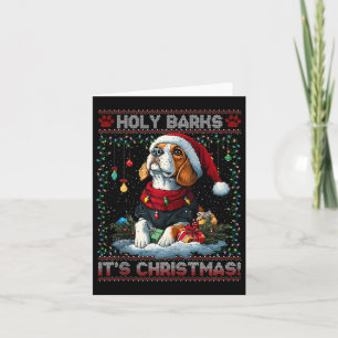 Cartão Fogueira de Natal Borrão Luz Decorações de Cachorr