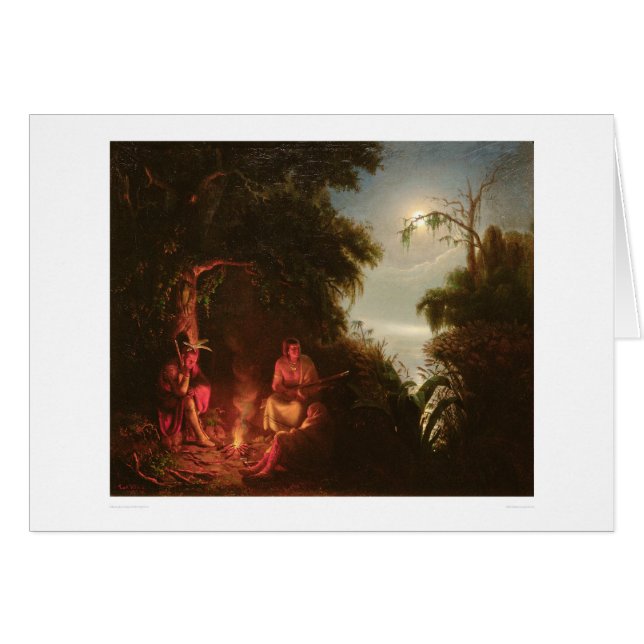 Cartão Fogueira indiana (2166A) (Frente Horizontal)