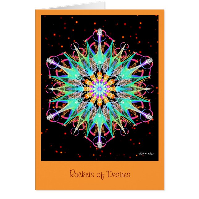 Cartão Foguetes de Desejos (Frente)