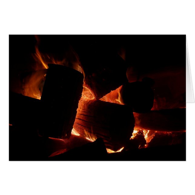 Cartão Foguetes de inverno (Frente horizontal)