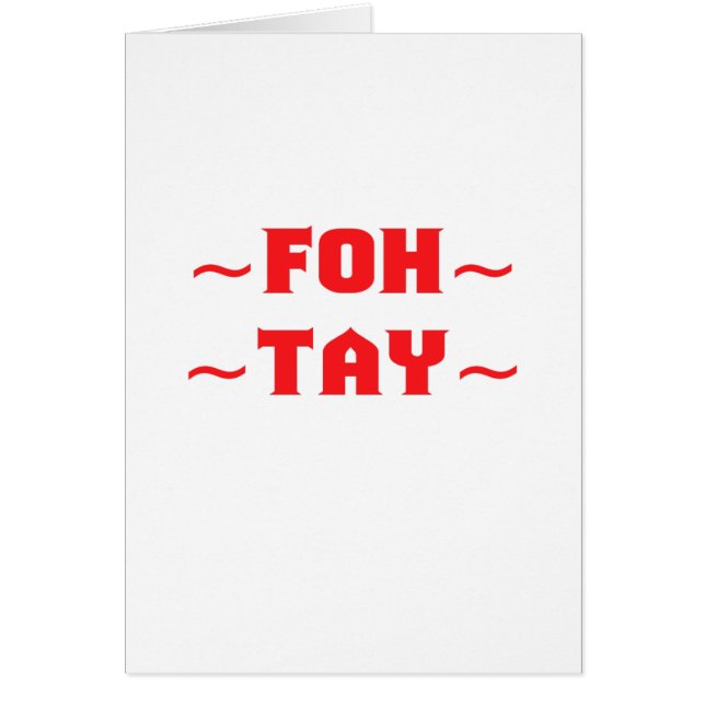 Cartão Fohtay (Frente)