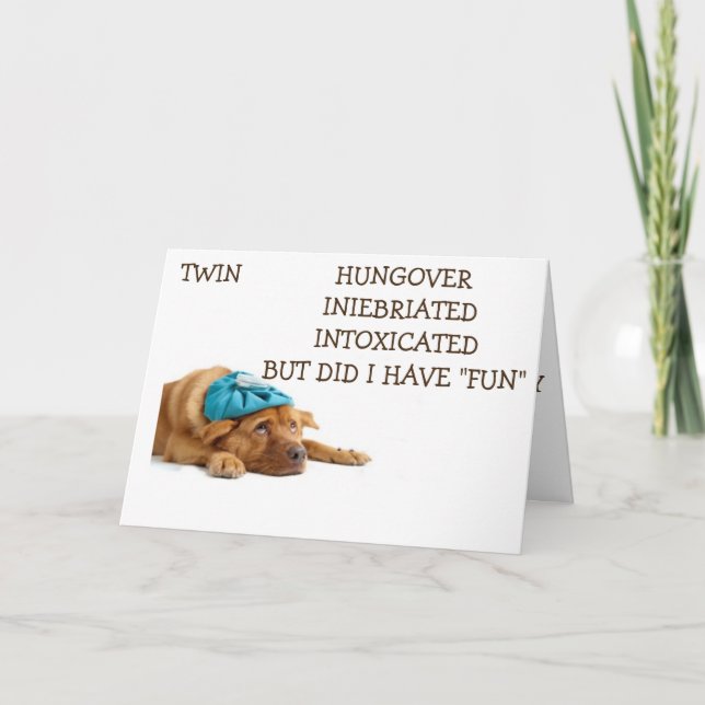 CARTÃO FOI DIVERTIDO COMEMORANDO NOSSO ANIVERSÁRIO INEBRI (Frente)