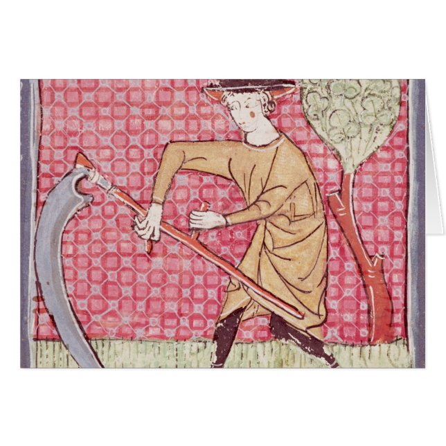 Cartão Fol.58v junho: Ceifa (Frente Horizontal)