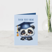Folda Urso do Panda de Adicionar Mensagem de Gradu
