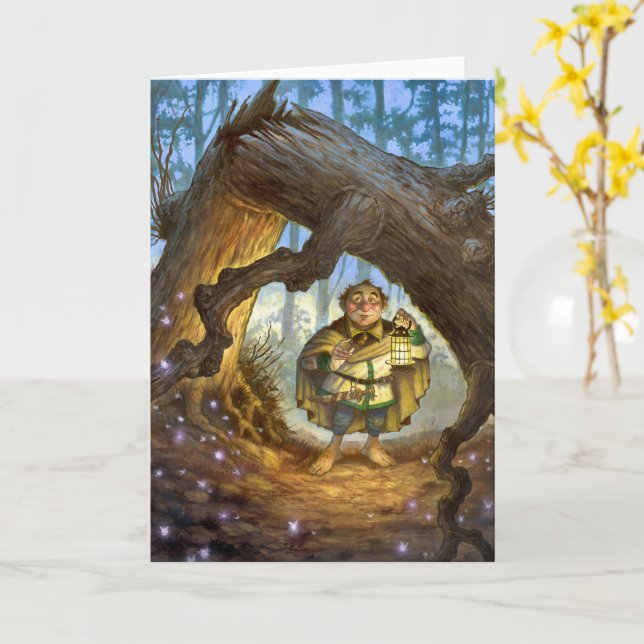 Cartão Folded Greeting Card (Flor Amarela)