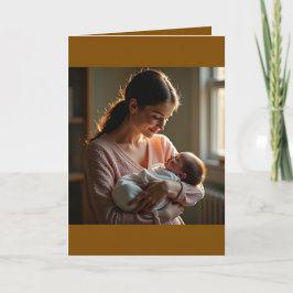 Cartão Folded Greeting Card for Mother's Day