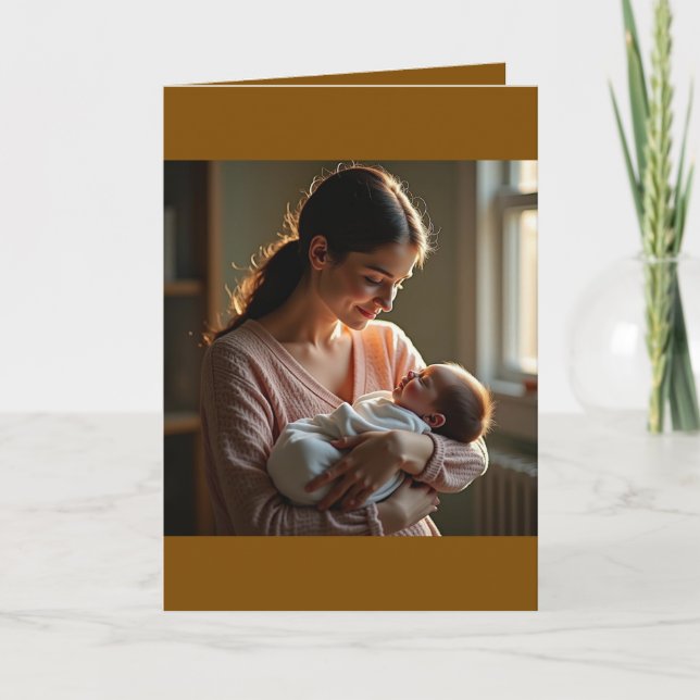 Cartão Folded Greeting Card for Mother's Day (Frente)