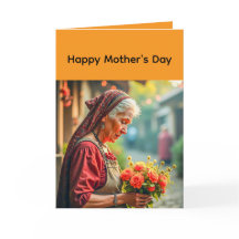 Folded Greeting Card for Mother's day