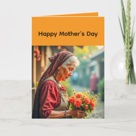 Cartão Folded Greeting Card for Mother's day