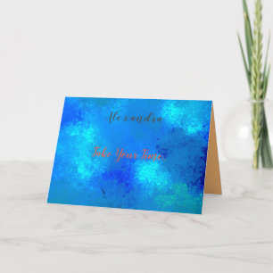 Cartão Folded Greeting Card with your photo and text