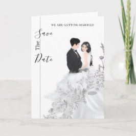 Cartão Folded Invitation "We are getting Married" Set