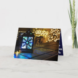 Cartão Folded Snowflake Light Card