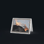 Cartão Folding Greeting Card – Alpenglow, Swiss Alps<br><div class="desc">A simple folding greeting card featuring an image of alpenglow high on the Jungfrau, taken from the Lauterbrunnen Valley in Switzerland. The inside of the card is completely blank, allowing you to use it for any occasion. A birthday, anniversary, holidays, thank you, or just a way to say hello to...</div>