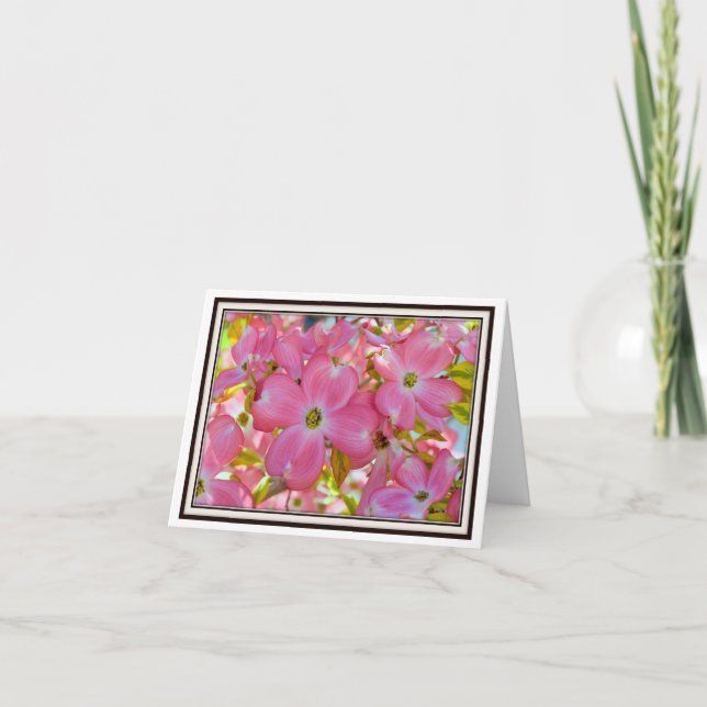Cartão Folding Greeting Card - Flowering Dogwood (Frente)
