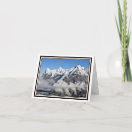 Cartão Folding Greeting Card – Rising Clouds in the Alps