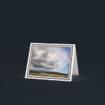 Cartão Folding Greeting Card – Spring Clouds over Nevada<br><div class="desc">A simple folding greeting card featuring an image of spring clouds over the northern Nevada landscape. The inside of the card is completely blank, allowing you to use it for any occasion. A birthday, anniversary, holidays, thank you, or just a way to say hello to a special friend in your...</div>