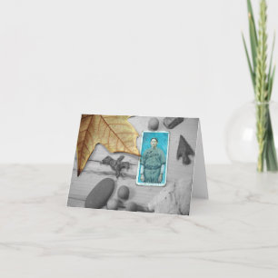 Cartão folgas no outono