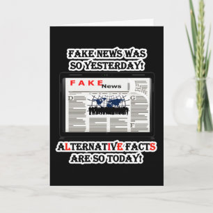 Cartão Folha de Alternativo Falso Fatos do Aniversário