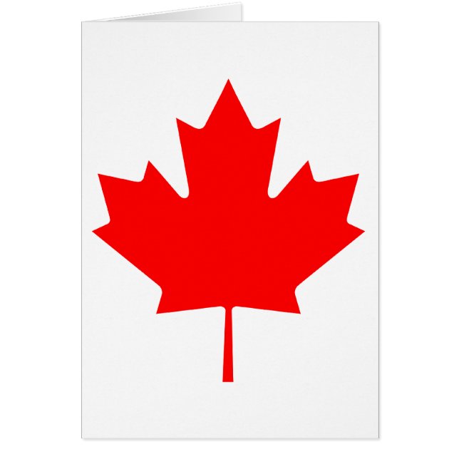 Cartão Folha de Mapeamento do Canadá (Frente)