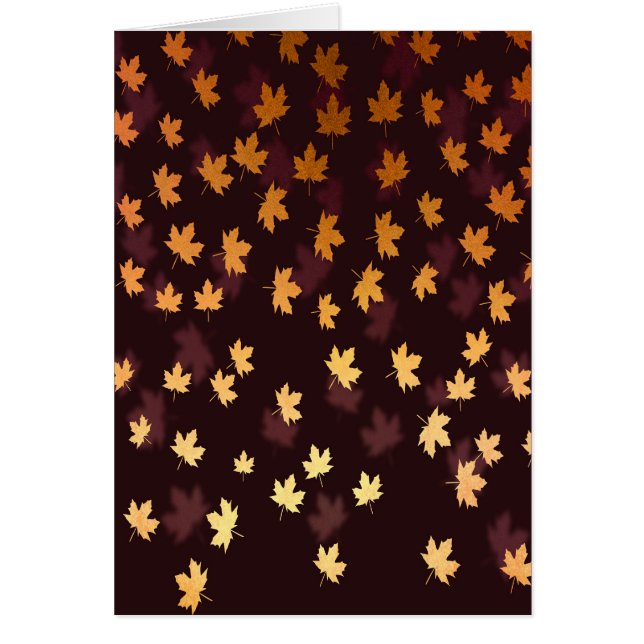 Cartão Folha de Mapeamento Dourada em vermelho escuro (Frente)