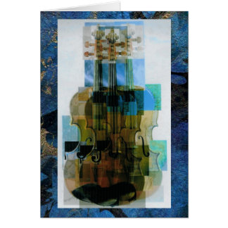 Cartão Folha de prova compor triplicar-se do violino
