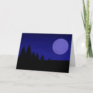 Cartão Folha de Saudação, Deer Moon