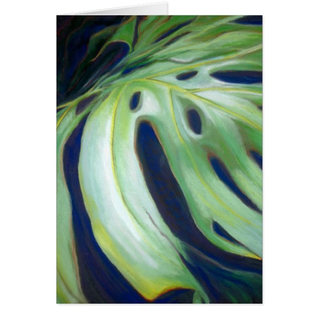 Cartão Folha do Philodendron (Frente)