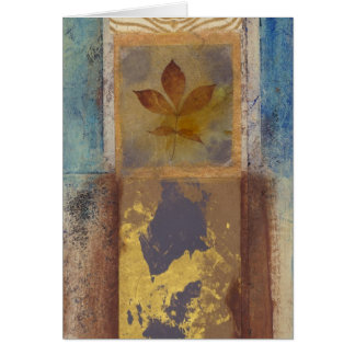 Cartão Folha e abstrato