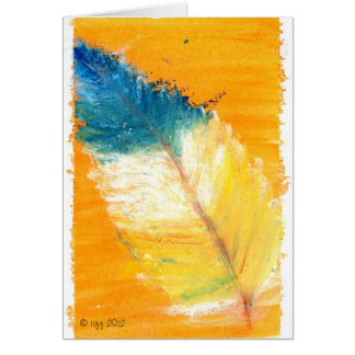 Cartão Folha pequena bonito