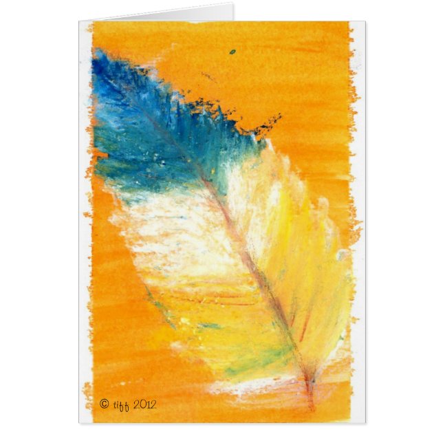 Cartão Folha pequena bonito (Frente)