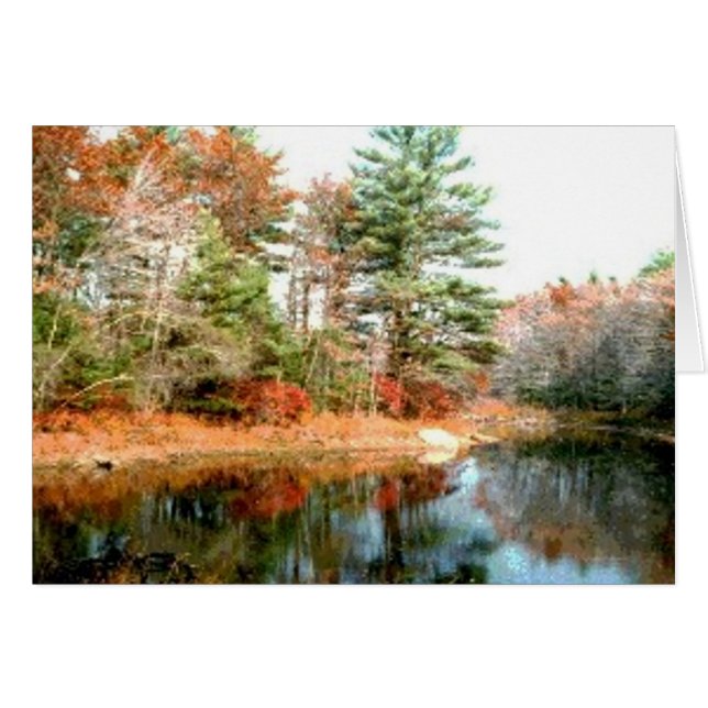 Cartão Folhagem em Cores de Pico (Frente Horizontal)