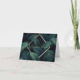 Cartão Folhagem Foliage Foliage Personalizada Stationery