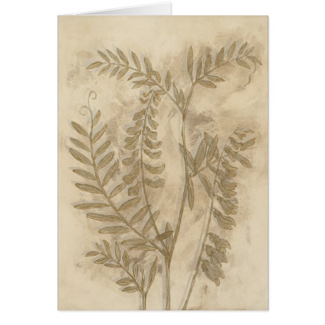 Cartão Folhagem Gilded I (Frente)