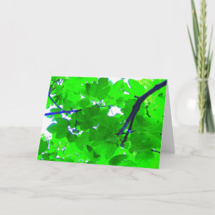 Cartão Folhas da árvore de figo