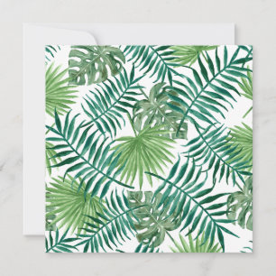 Cartão Folhas da selva tropical