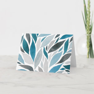 Cartão folhas de árvores