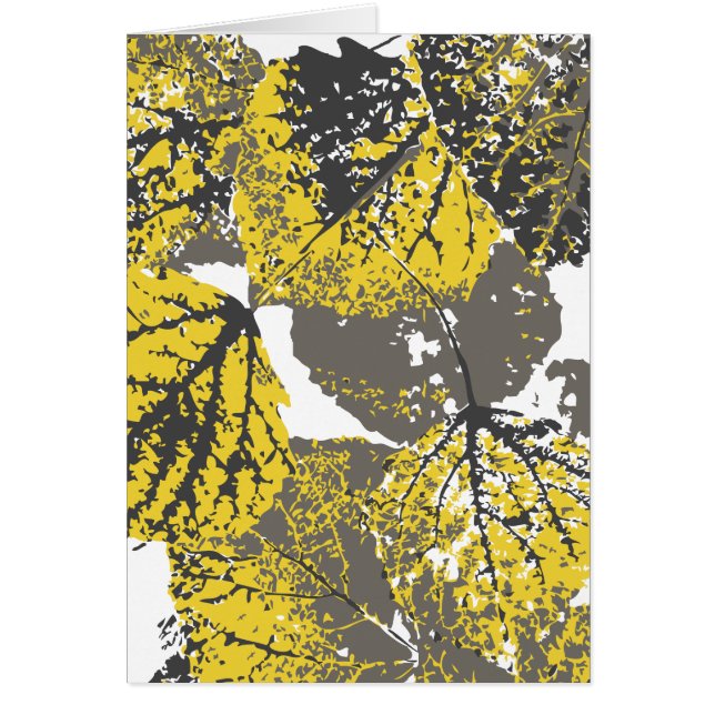 Cartão folhas de aspen (Frente)