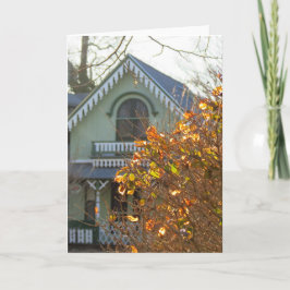 Cartão Folhas de ouro e pão-de-gengala - Vinha de Martha