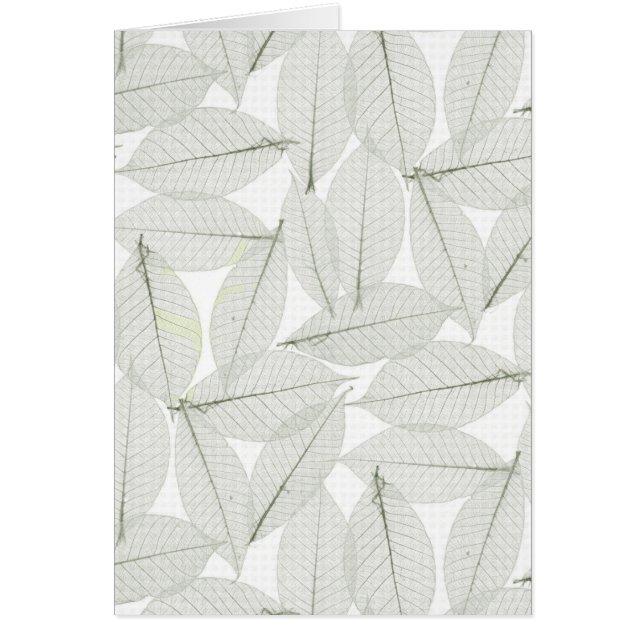 Cartão Folhas de outono (Frente)