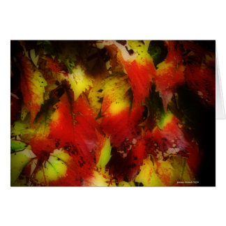 Cartão Folhas de outono