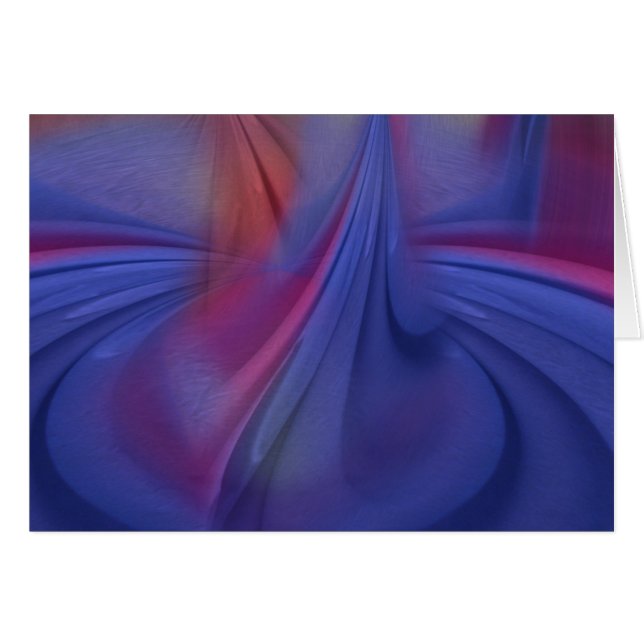 Cartão Folhas pintadas Abstrato n.o 14 (Frente Horizontal)