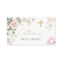 Cartão Foliage Place para Rosas Rosa Batismo