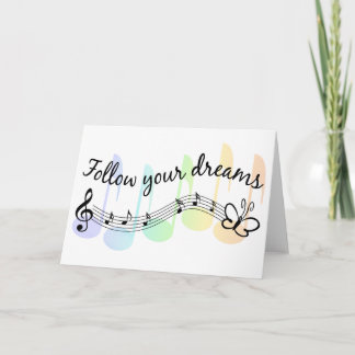 Cartão Follow Your Dreams